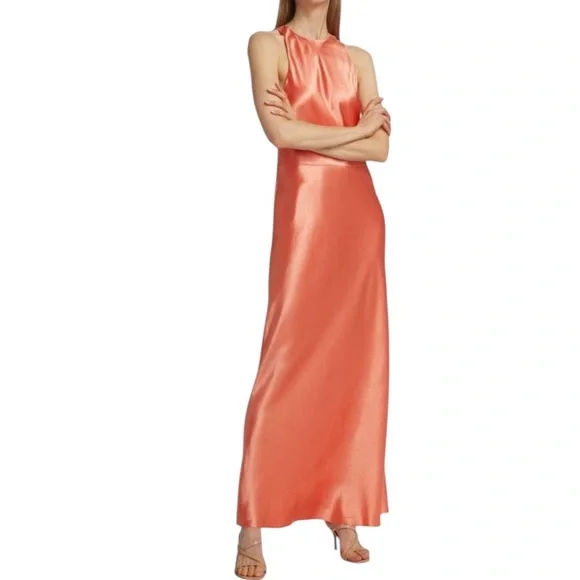 vince orange dress Seamed Tank Dress